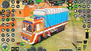 Indian Racing Truck Speeding Carrying Load Breaks Road Blockage [Part:3]- 3d Truck - Truck Car Games screenshot 5