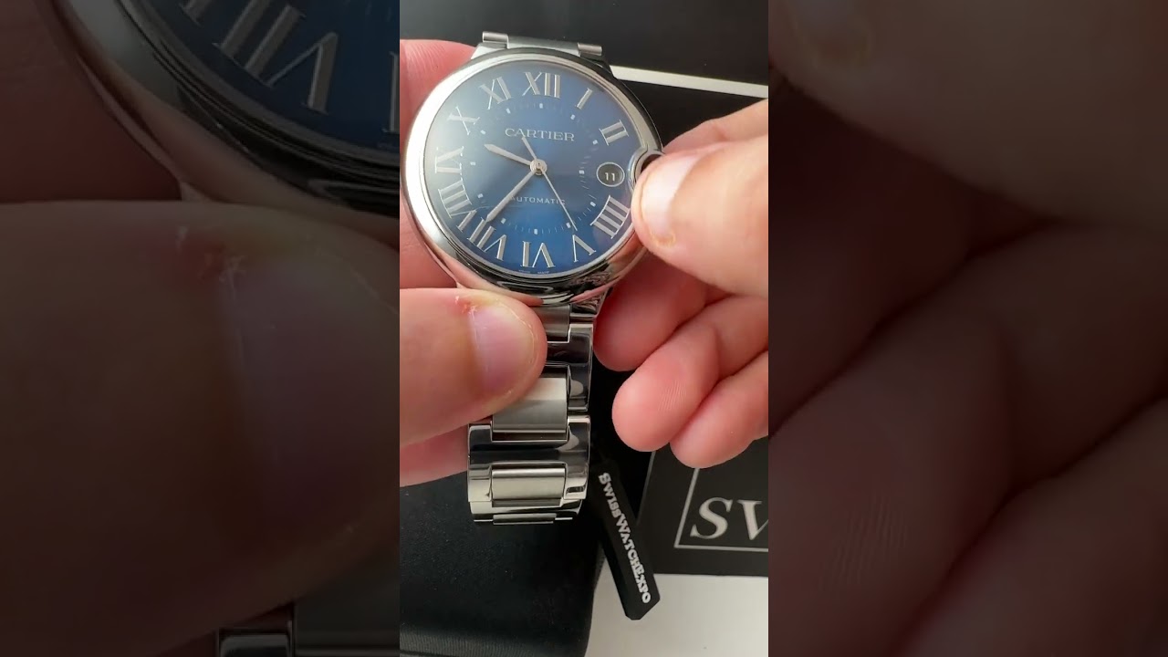 Cartier Ballon Bleu 自動巻き腕時計 Cartier Ballon Bleu 42mm 18k RG/Steel Chocolate Dial Mens