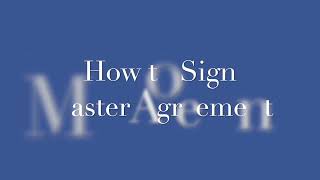 Master Agreement Tutorial COAVA#3 screenshot 2
