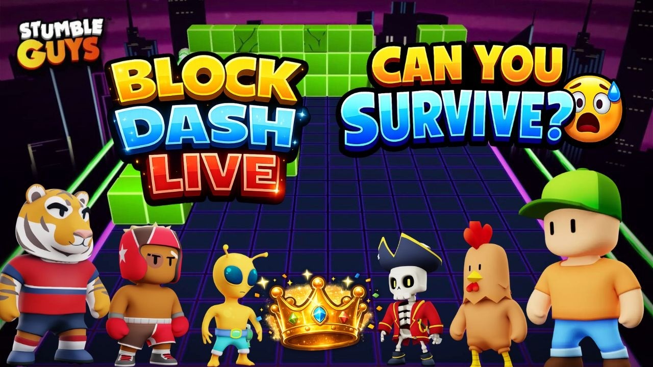 🔴 STUMBLE GUYS LIVE | BLOCK DASH ??? | Only Noobs allowed🚀#stumbleguyslive #stumbleguys
