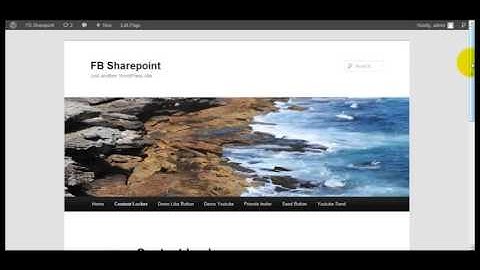 Demo Facebook Sharepoint Plugin