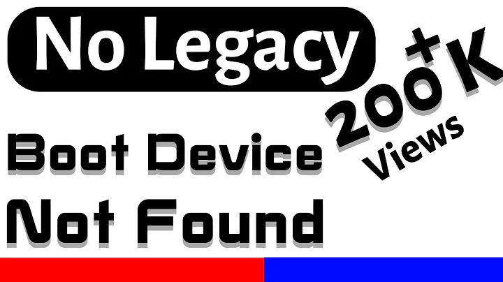 No Legacy Boot Options , Boot Device not found in Boot Options HP Notebook Core i5 10th Generation