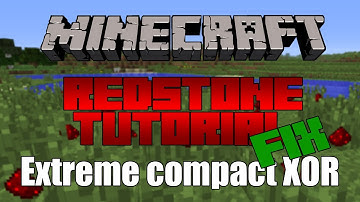 [REDSTONE] EXTREMELY compact XOR gate FIXED (2 in / 1 out)