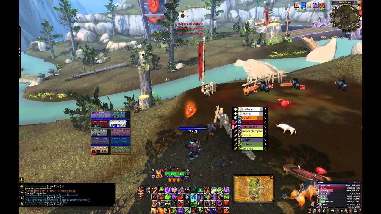 Destruction warlock 5.4 pvp - random BG#2 (TP)