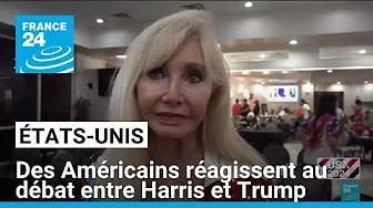 Des Américains réagissent au débat présidentiel entre Harris et Trump • FRANCE 24 thumbnail