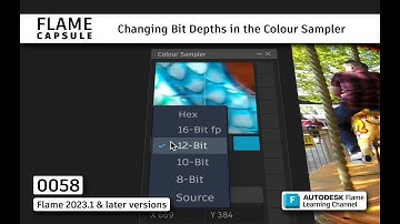 Flame Capsule 058 - Changing Bit Depths in the Colour Sampler - Flame 2023.1