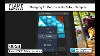 Flame Capsule 058 - Changing Bit Depths in the Colour Sampler - Flame 2023.1