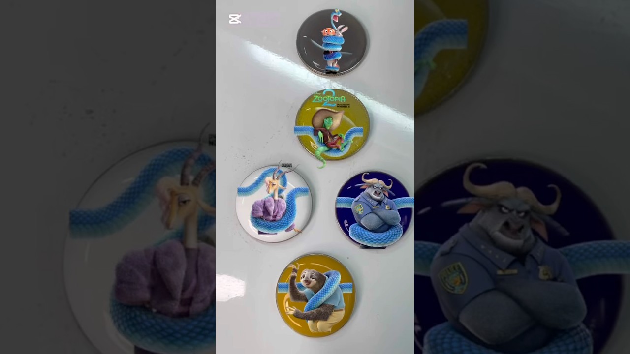 Zootopia 2 Snake Scene – Reverse Resin Cabochon Video 