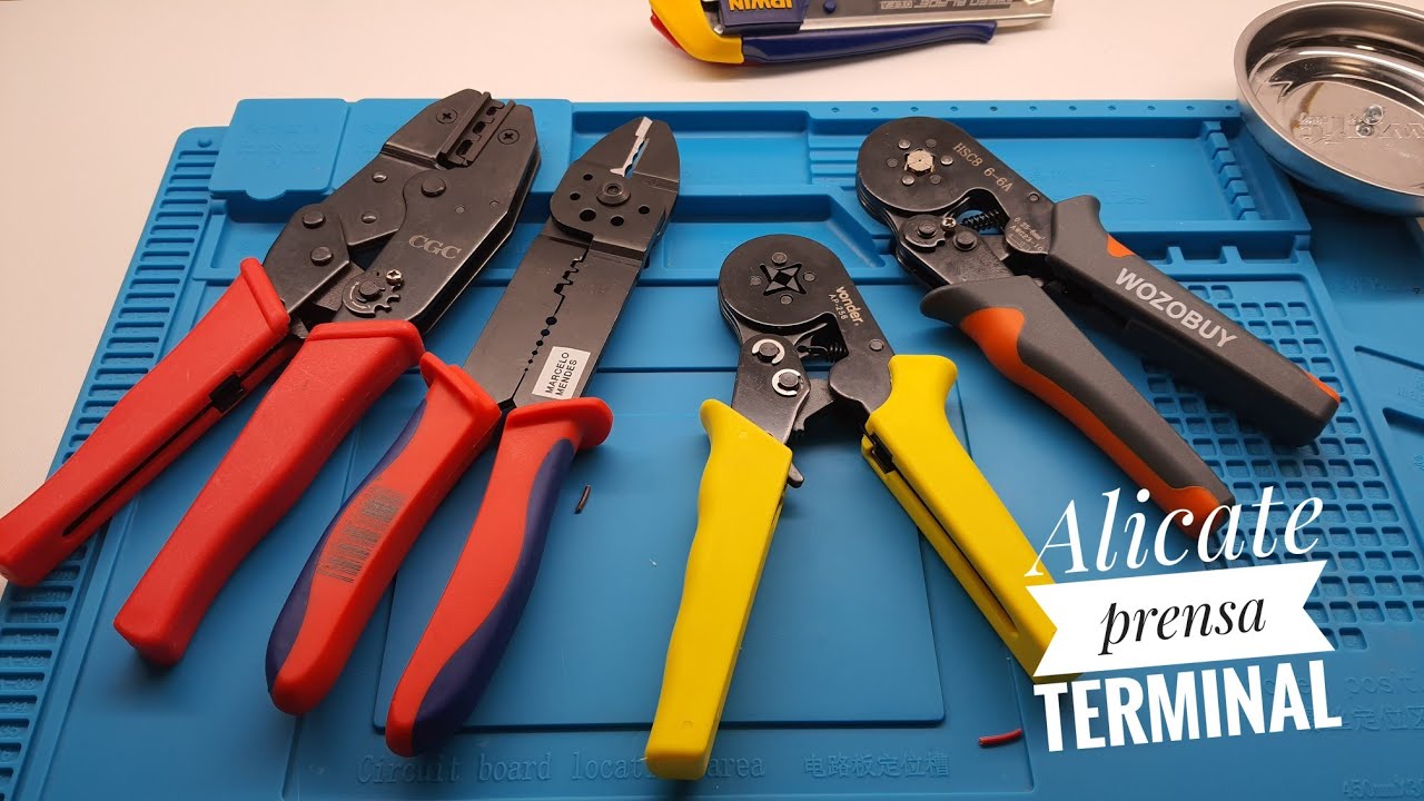 Alicate prensa terminal tubular,  deixa seu serviço melhor + seguro e bem apresentado.