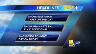 Tony: Precip settling down, but Round 2 expected