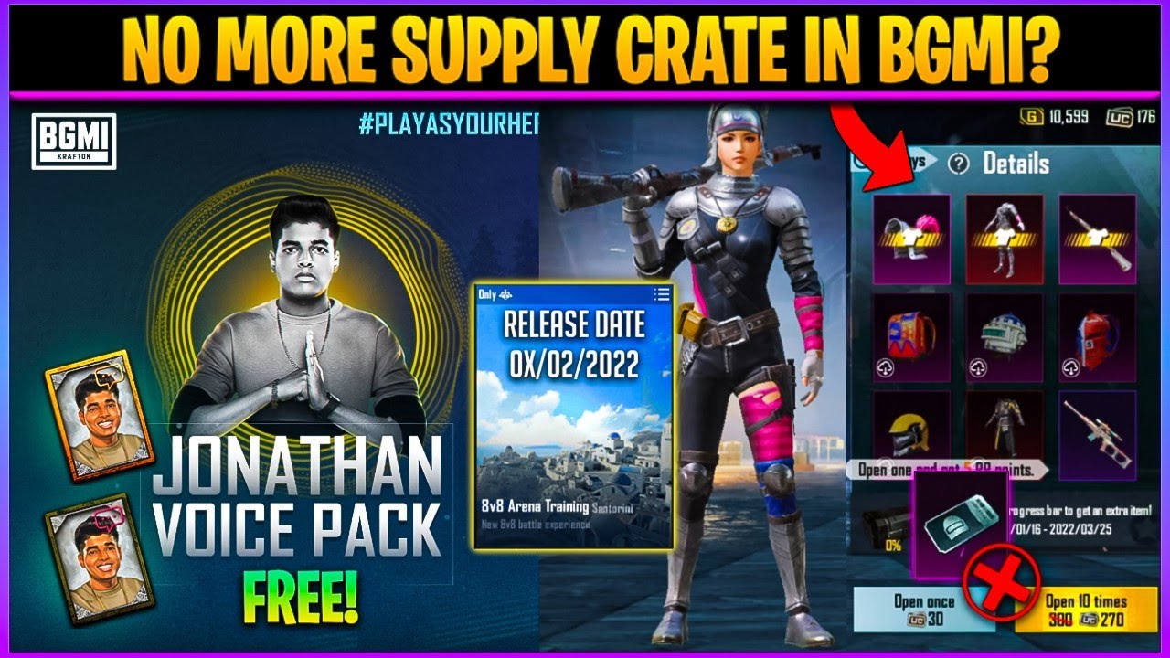 Get Free Jonathan Mythic Hindi Voice Pack | No More Supply Crate In ...