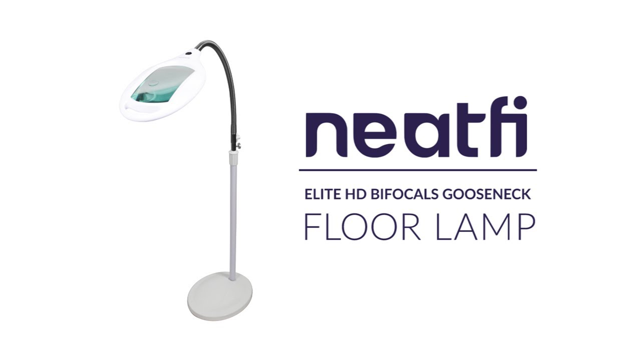 [Neatfi] Bifocals Height Adjustable Gooseneck Super LED Magnifying Floor Lamp