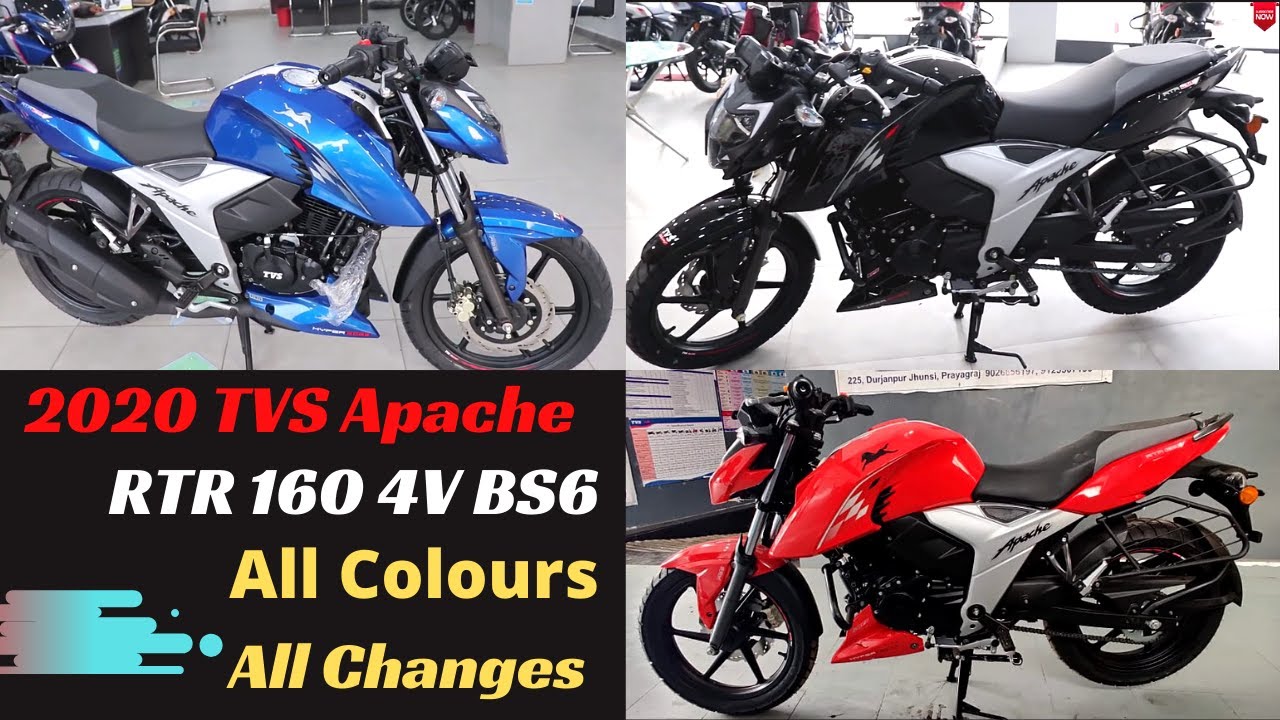 New Tvs Apache Rtr 160 4v Bs6 Review All Colours Changes Price Walkaround Features Youtube