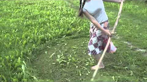 Scything with a single grip snath
