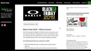 oakley black friday sale 2018