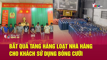Bắt quả tang hàng loạt nhà hàng cho khách sử dụng bóng cười