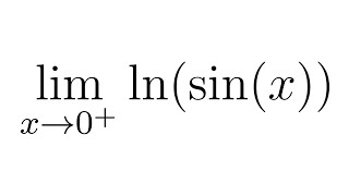 One-Sided Limit with the Natural Logarithm and Sine Functions