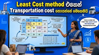 How to solve Transportation Cost Problem using - Least Cost Method 