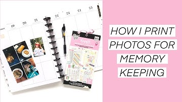 How I Print My Photos For Memory Keeping // The Happy Planner