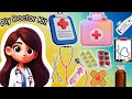 How to make paper docter set || DIY doctor kit  📃 #artandcraft #drawing #painting #colourpapercraft 
