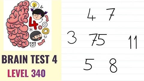 🧠 Brain Test 4 Level 340 | Tap on 6 prime numbers | Walkthrough