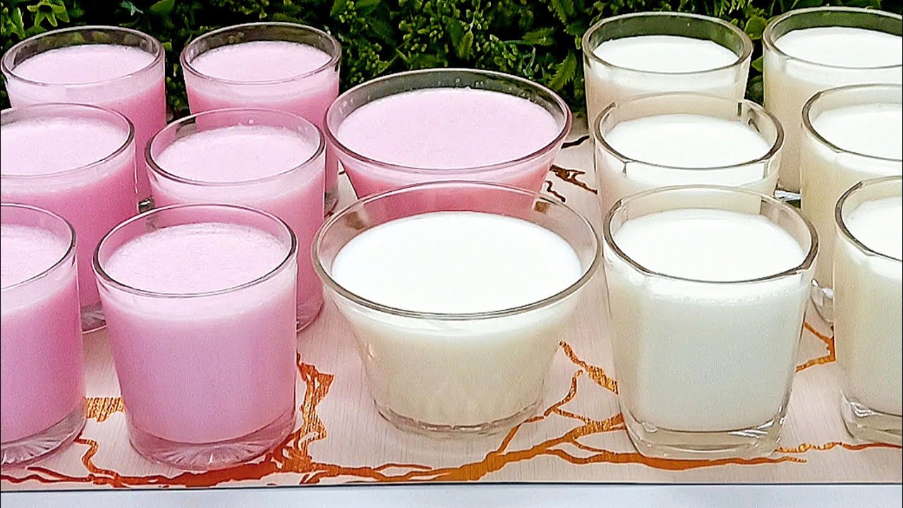 الزبادي❗زبادي ساده و بالفراوله❗بأسهل وأنجح طريقة على الإطلاق❗موفر واقتصادى لزوم سحور رمضان 