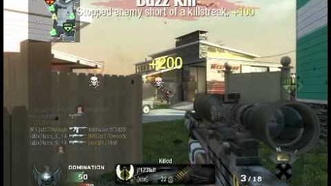 Black Ops - Collateral No Scope Across Map *WITHOUT STEADY AIM!*
