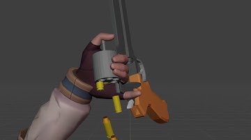 [3D Animation] Mateba Revolver first-person reload