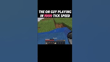 The one guy playing in 1000 tick speed 🤕b#minecraft #shorts
