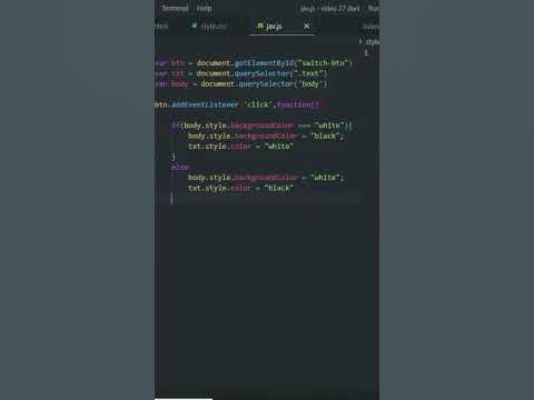 How To Make Website DARK MODE | Dark Theme Website Design Using HTML ...