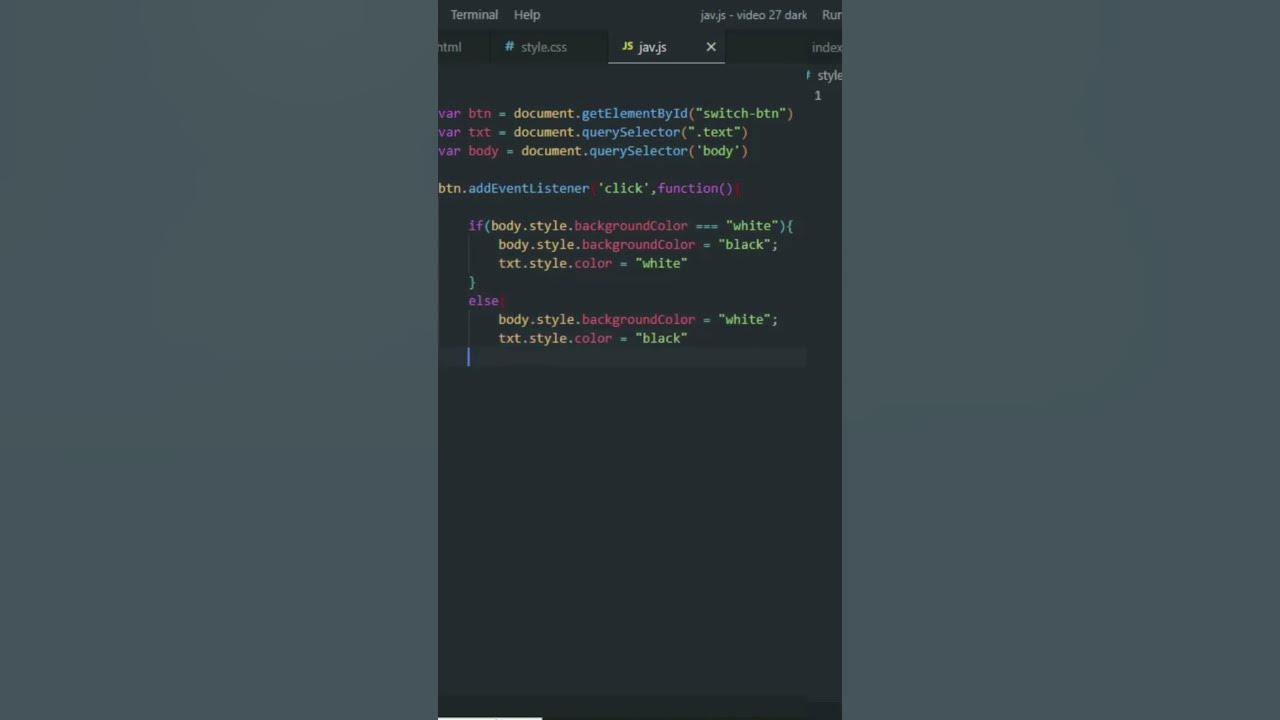 How To Make Website DARK MODE | Dark Theme Website Design Using HTML ...