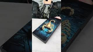 This scorpion board game is pure luxury 🦂 #boardgames #satisfying #craftsmanship
