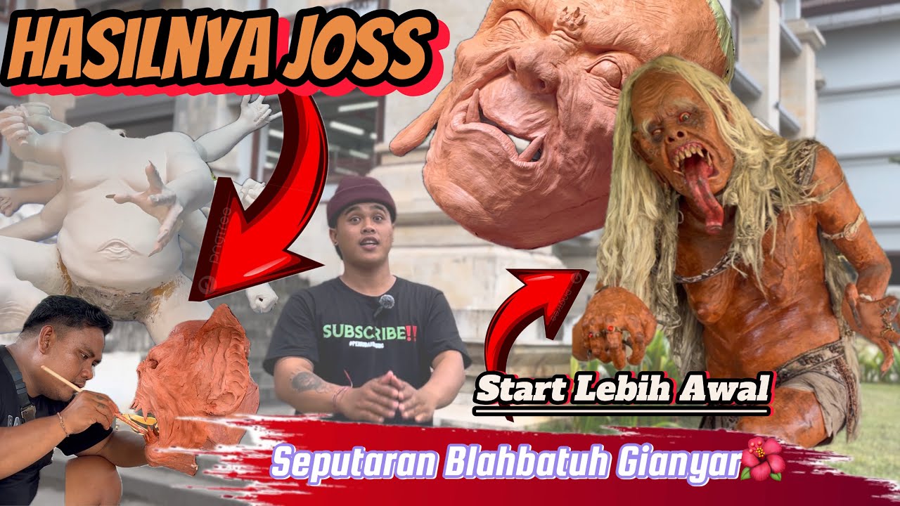 Keliling Seputaran Blahbatuh Gianyar Melihat Ogoh-Ogoh KEREN jeg Menyala Wi Tamplig Dong