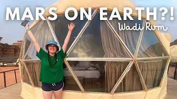 We Stayed In A Bubble In The Desert?! | Wadi Rum Vlog