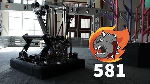 FRC Team 581 Blazing Bulldogs 2025 Champs Robot Reveal