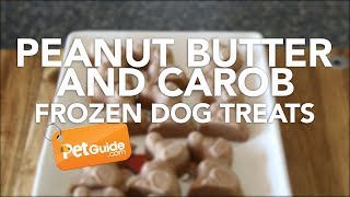 Peanut Butter and Carob Frozen Dog Treat Recipe