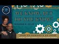 WE KNOW, BUT DO YOU KNOW? - TTCOG Durham