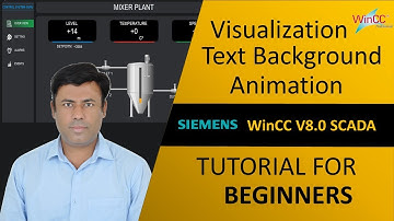 20- WinCC V8.0 : Animating Text Backgrounds in WinCC | Visualization | Step-by-Step Guide