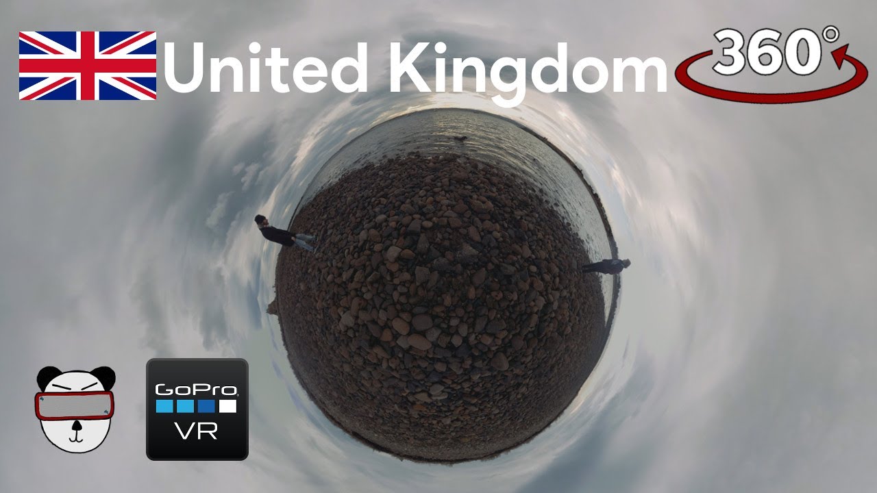 🌍 360° Holy Island Dogs | Lindisfarne, United Kingdom 🇬🇧【GoPro VR Travel | 360 Video】
