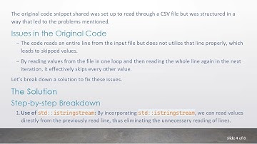 Resolving C+ +  File I/O Issues: A Simple Guide to CSV Data Handling