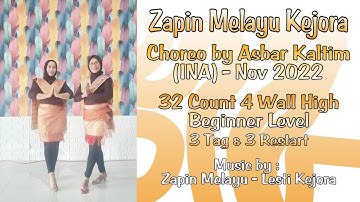 ZAPIN MELAYU KEJORA Line Dance Choreo by Asbar Kaltim (INA) - 2022