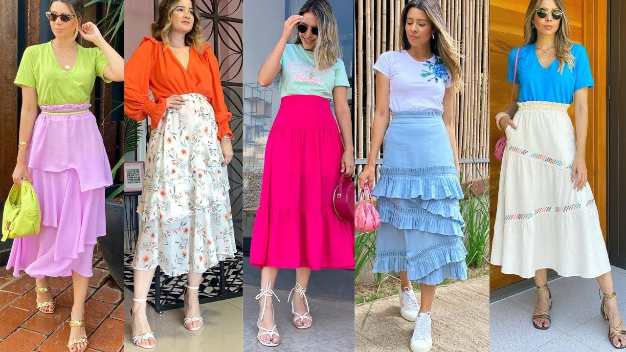 FALDAS DE MODA 2021-2022 OUTFITS CON FALDAS DE MODA Y TENDENCIA FALDAS  CASUALES Y ELEGANTES - YouTube
