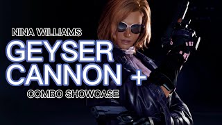 『 TEKKEN 8 』 Nina Combos - Geyser Cannon Showcase! 🪄⚡(Intermediate Routes + Stage Hazards)