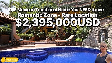 Old Vallarta Gem Is Steps From the Beach Casa del Ángel Video Tour! Puerto Vallarta $2,395,000USD
