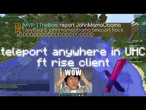 TELEPORT ANYWHERE YOU WISH with Rise's NEW Hypixel UHC Teleport