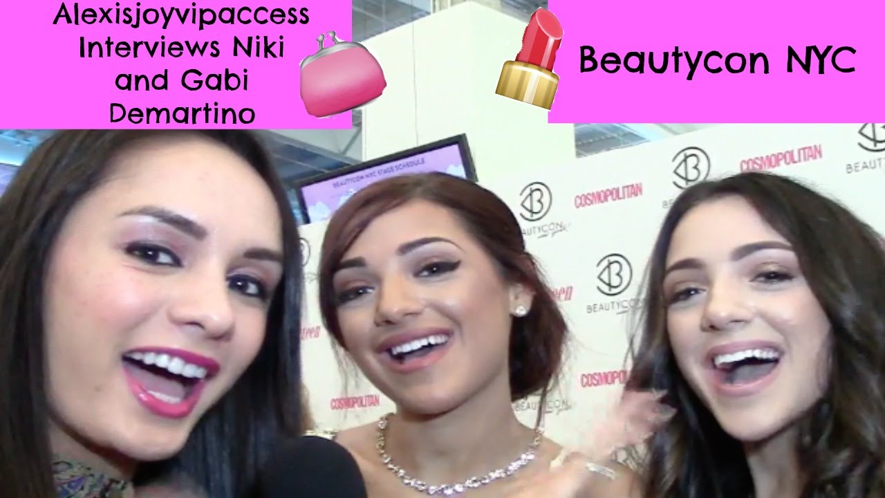 Niki And Gabi Demartino Interview With Alexisjoyvipaccess At Beautycon NYC