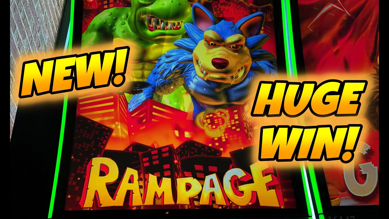 🚨🚨 NEW SLOT!! I got a truly MONSTER WIN on RAMPAGE‬