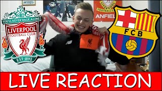 Live reaction!! liverpool 4-0 barcelona!!!
