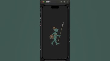 Spine 2D iOS Runtime on iPhone 15 Pro Max (Swift) Running on iOS  17.2