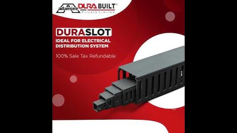 DuraSlot Ideal for Electrical Distribution System | The Quality Option The One Time Solution.....!
